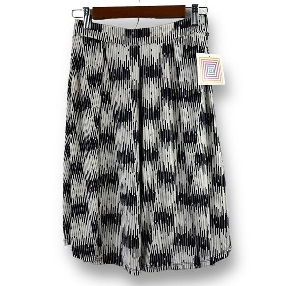 LuLaRoe Maddison black and tan print skirt NWT size S - Picture 1 of 8